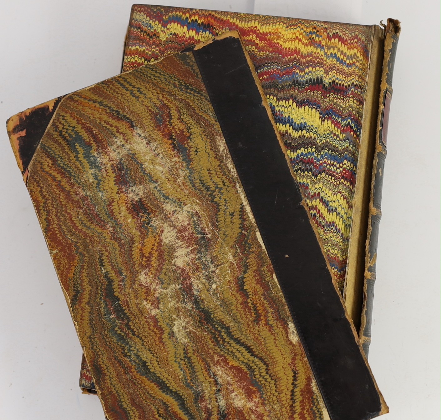 Dickens, Charles - Dealings with the Firm of Dombey and Son. ‘’Dombey and Son’’, 1st edition in book form, with all 1st state errors, 8vo, half calf, with marbled boards, illustrated by Halbot K. Browne (‘’Phiz’’), with
